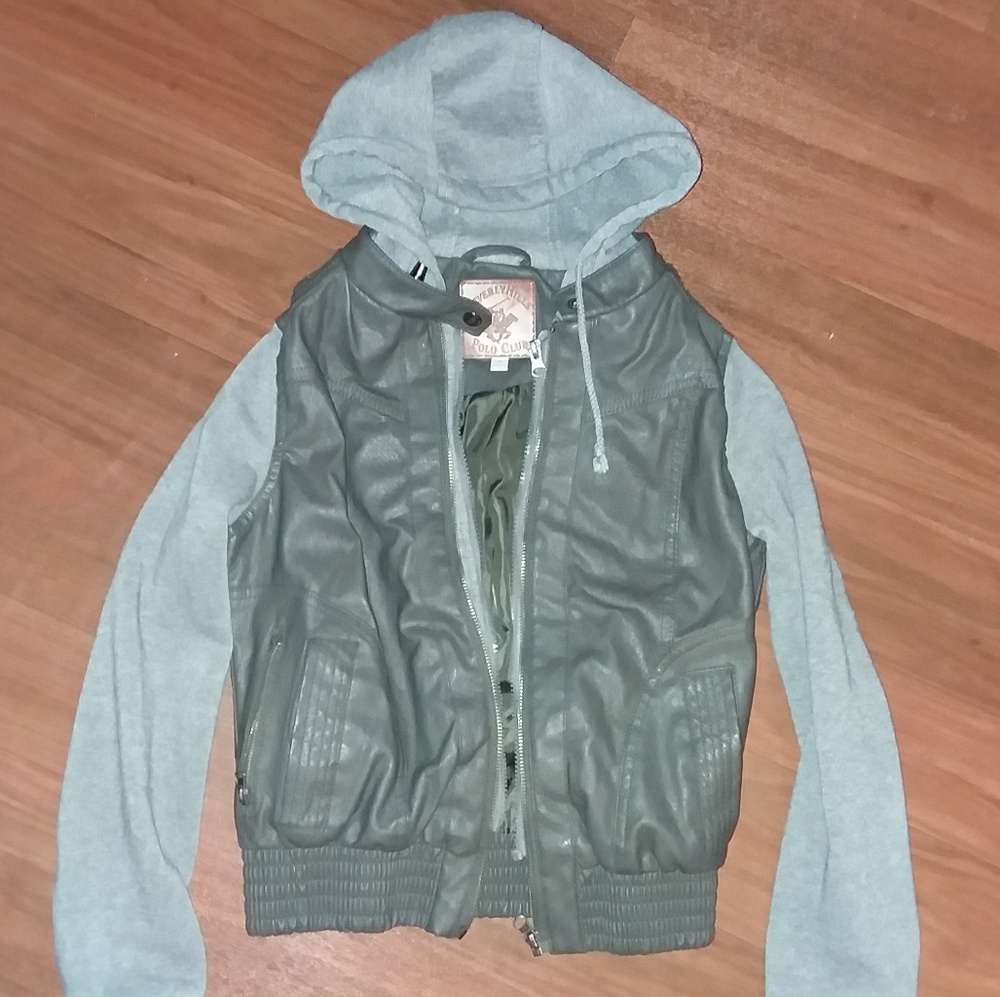 Polo sweatshirt vest youth medium